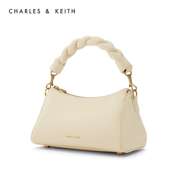 Charles & Keith purse, braided top handle - Picture 1 of 5